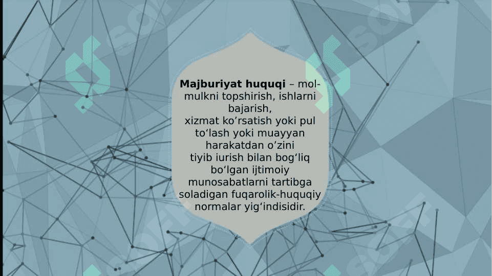 Fuqarolik huquqiy javobgarlik. Majburiyatlar tushunchasi 2
