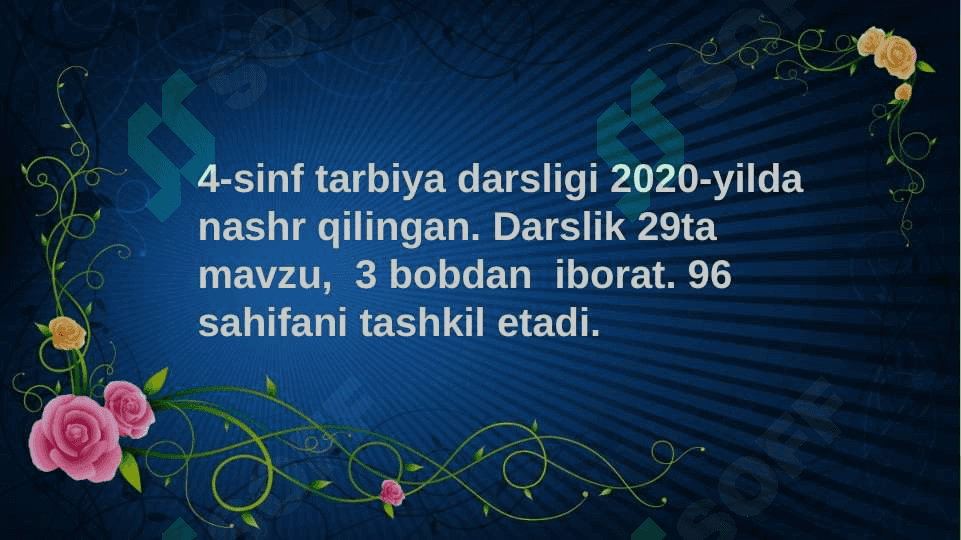 4-sinf tarbiya darsligini oʻrganish 2