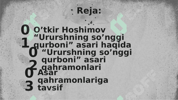 Urushning so'nggi qurboni 2