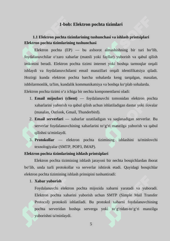 Elektron pochta manziliga va fayl obyektlariga murojaat 5