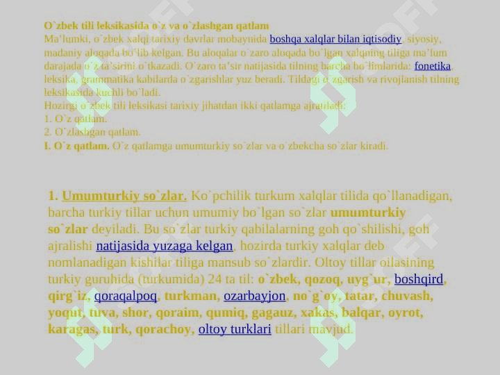 Lug’at tarkibidagi so’zlarning kelib chiqishi 2