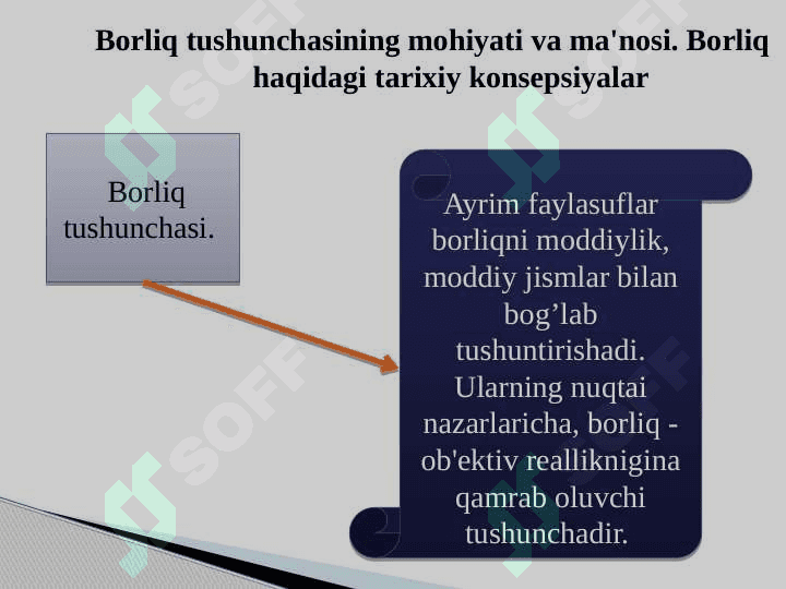 BORLIQ FALSAFASI (ONTOLOGIYA) 3