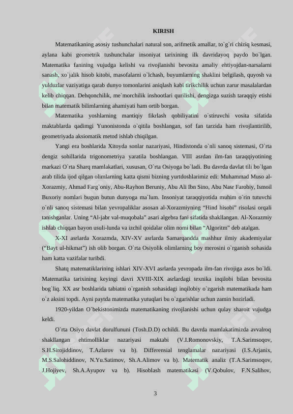 Boshlang`ich sinflarda matematikada og`zaki va yozma hisoblash metodikasi” 3