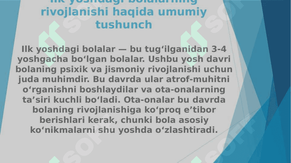 Ilk yoshdagi bolalarning ota-onalari bilan ishlash 3