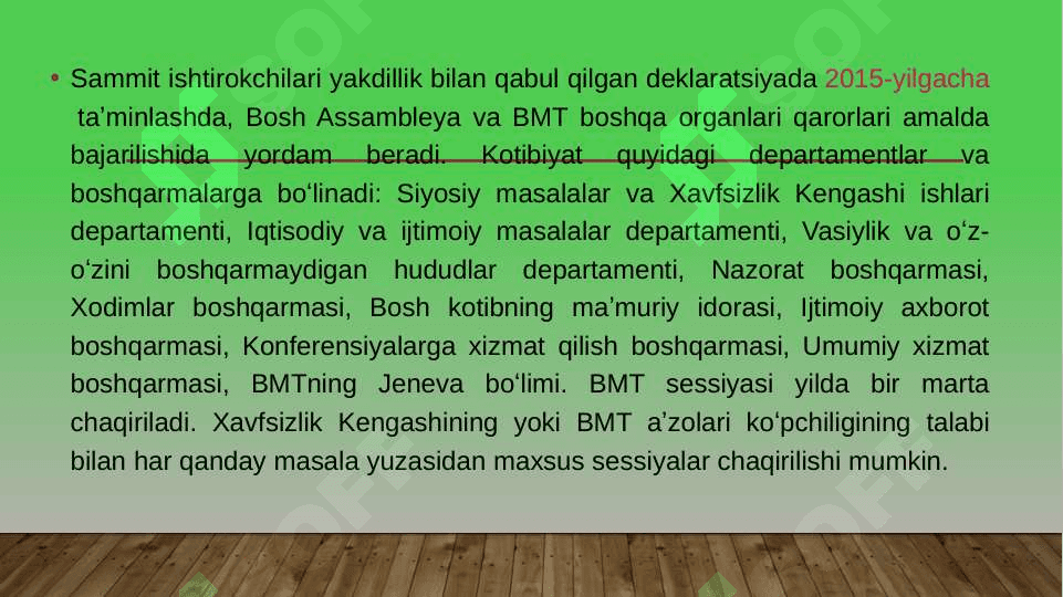 Bmt ning O‘zbekistondagi vakolatxonasining faoliyati 8