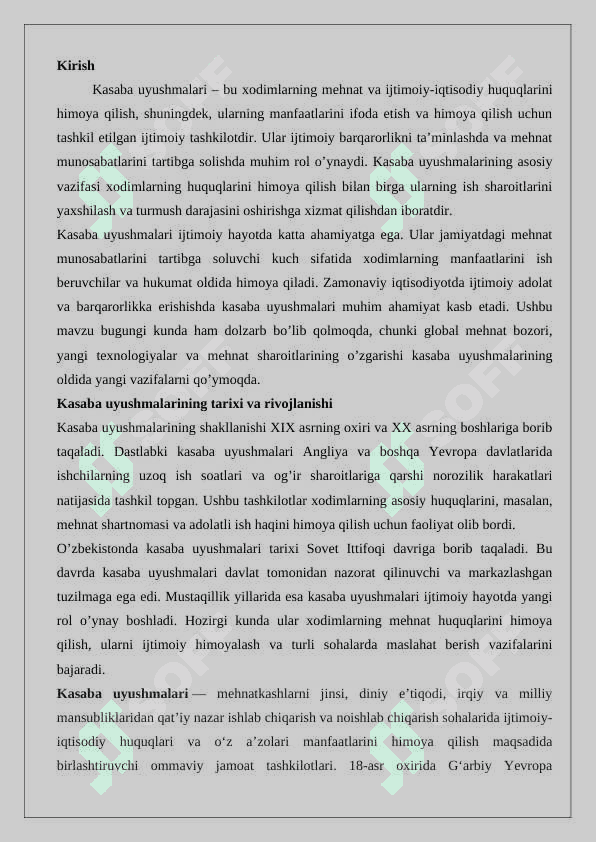 Kasaba uyushmalari 25 2
