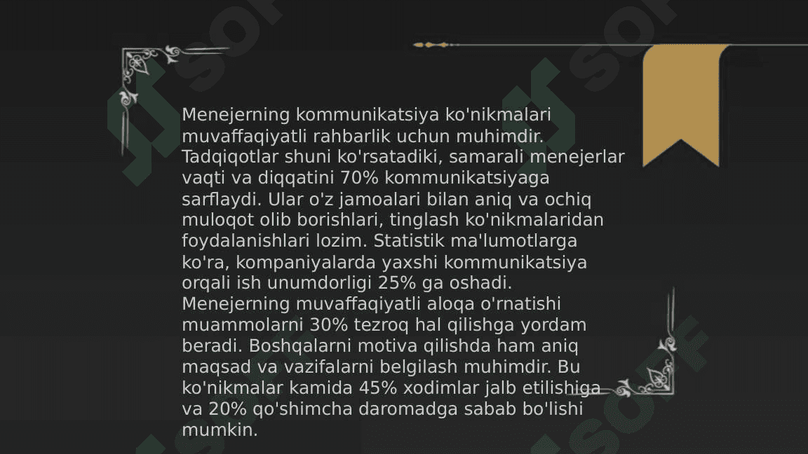 Menejerning kasbiy va shaxsiy sifatlari. 3