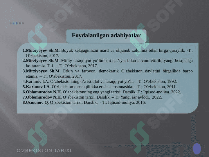 O’ZBEKISTONNING O’ZIGA XOS ISTIQLOL VA TARAQQIYO YO’LI 3