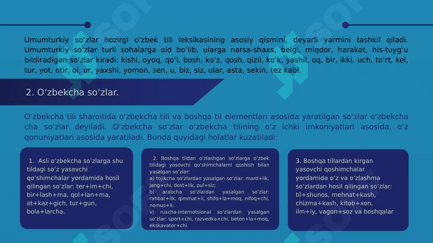LUG‘AT TARKIBIDAGI SO‘ZLARNING KELIB CHIQISHI, IJTIMOIY GURUHLAR TOMONIDAN QO‘LLANISHI JIHATIDAN TAVSIFLANISHI 5
