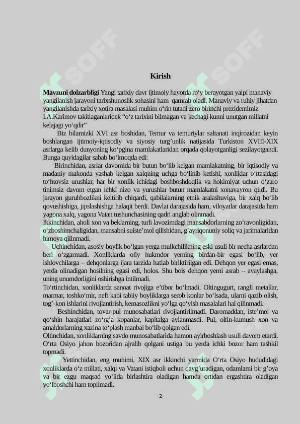 Rossiya imperiyasining Turkistondagi ko‘chiruvchilik siyosati. 2