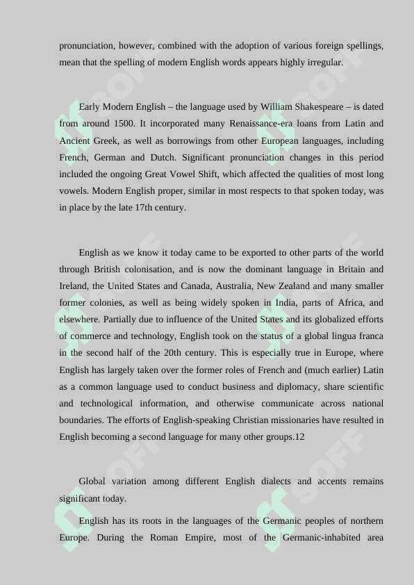 Introduction to the history of the English language. 3