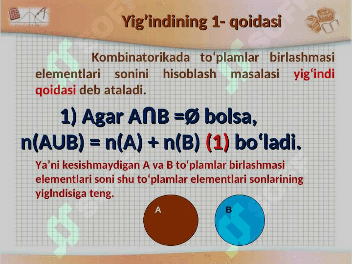 Kombinatorika qoidalari 3