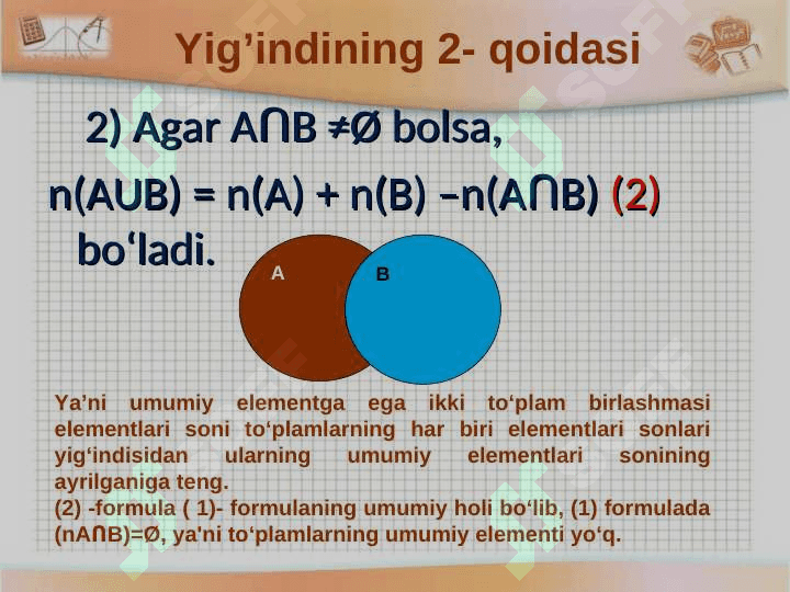 Kombinatorika qoidalari 4