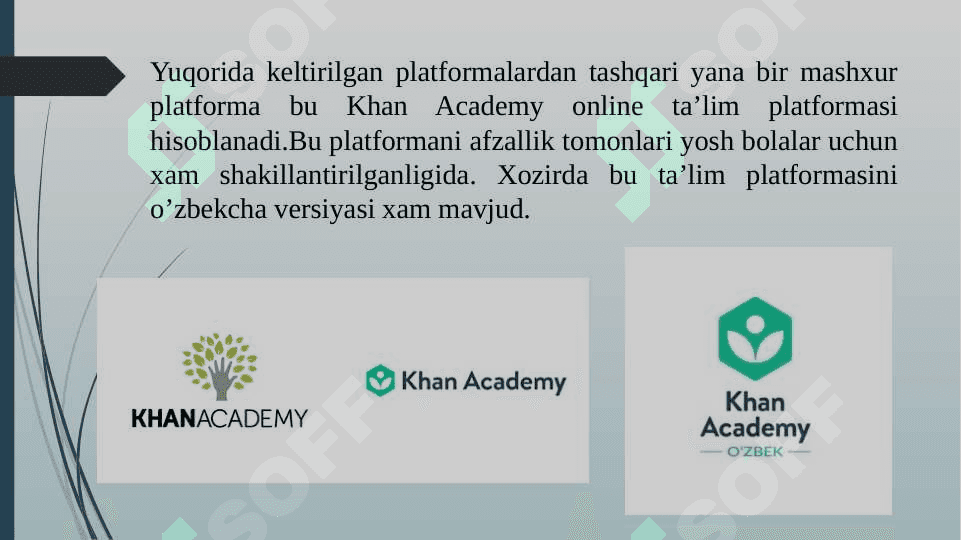 Ta'lim jarayoni ishtirokchilarining raqamli faoliyatini tashkil etish sifatida xizmatlar va vositalar 8