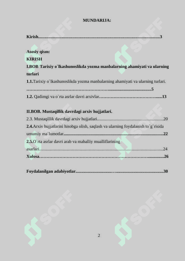 Tarix o’qitishda arxiv materiallaridan foydalanish. 2