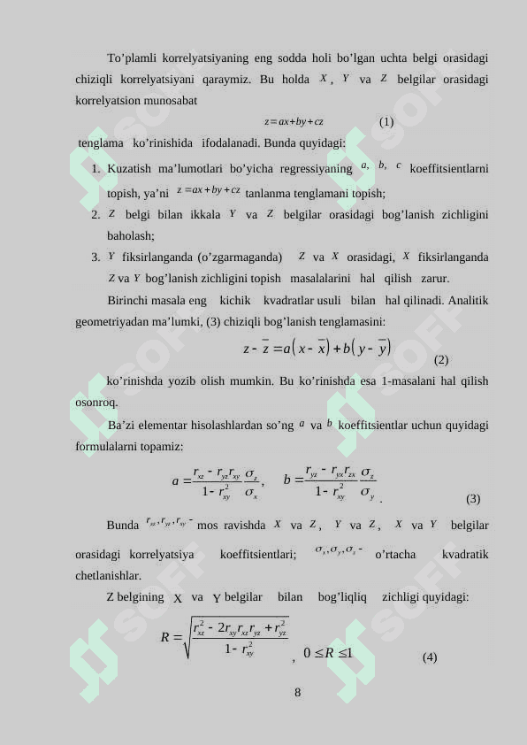 Kurs ishi___Eng kichik kvadratlar usuli. 8