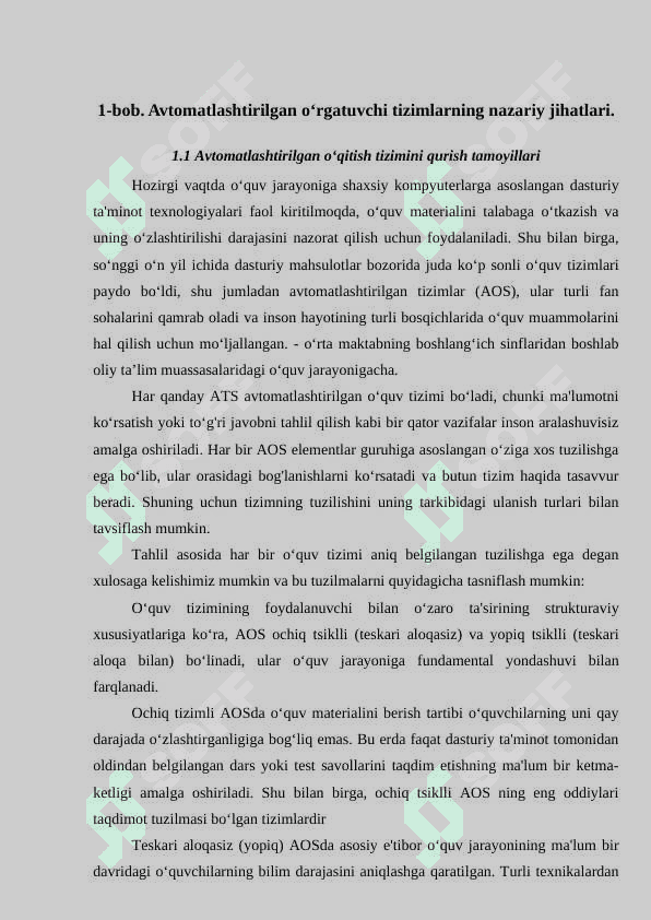 Avtomatlashtirilgan o‘rgatuvchi tizimlarni o‘qitish metodikasi. 4