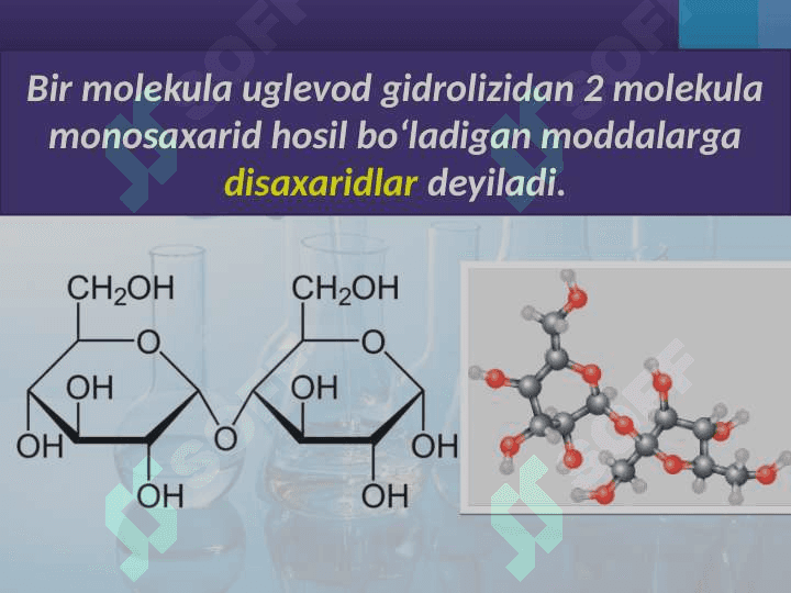 Disaxaridlar, polisaxaridlar. Olinishi va xossalari 2