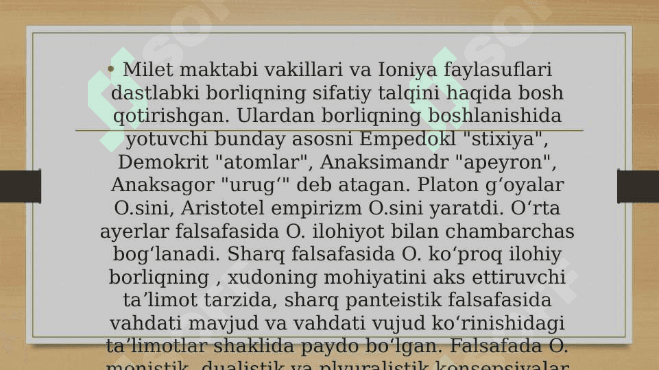 Noklassik ontologiyaning yo'nalishlari va mohiyati 4