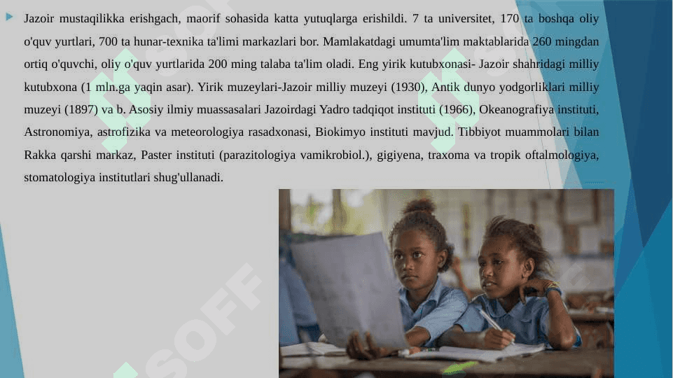 AFRIKA MAMLAKATLARIDA TA'LIM TARBIYA JARAYONLARI 3