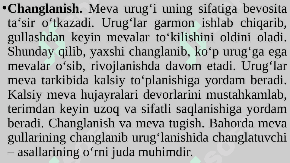 Intensiv meva ekinlarining hosilini parvarish qilish 2