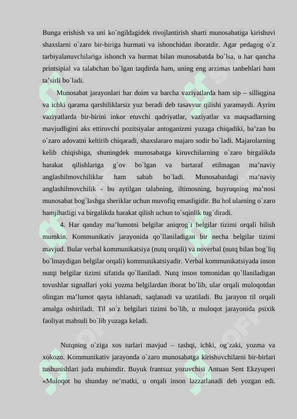 SHAXSLARARO MULOQOTDA BOSHQARISH USULLARI 4