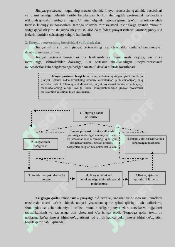 Jinoyat –protsessual huquqi tushhunchasi, mohiyati 2