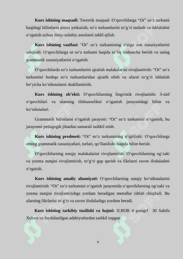 3-SINFDA OT SO'Z TURKUMINI O'RGATISH JARAYONIDA O'QUVCHILAR NUTQINI O'STIRISH 4