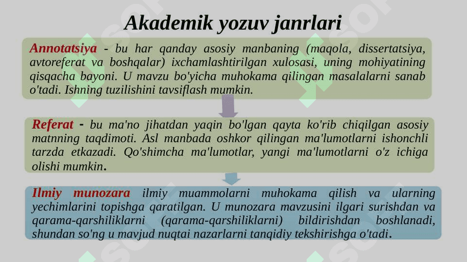 Ilmiy uslub. Akademik matn tuzilishi 4