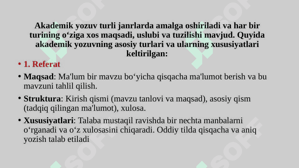 Ilmiy uslub. Akademik matn tuzilishi 5