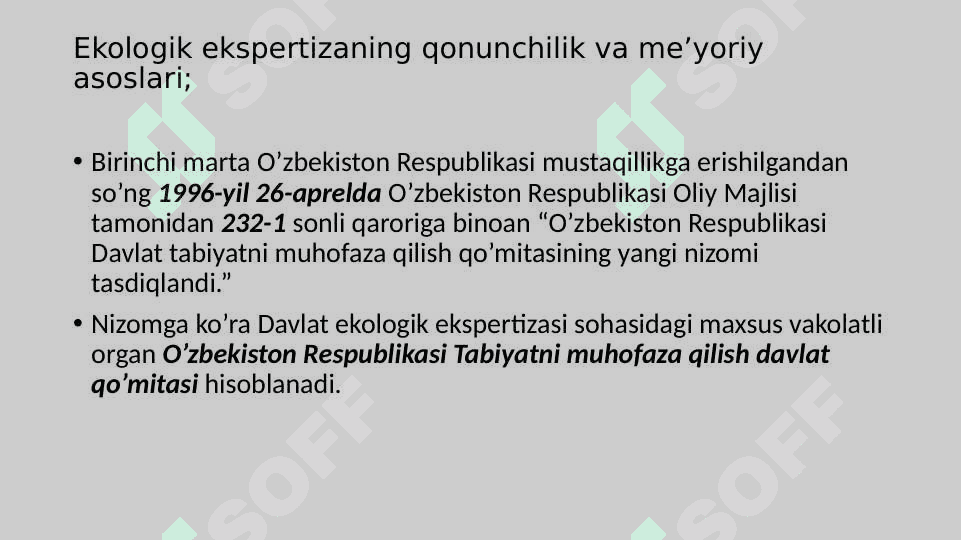 Ekologik ekspertizaning asosiy tushunchalari 4