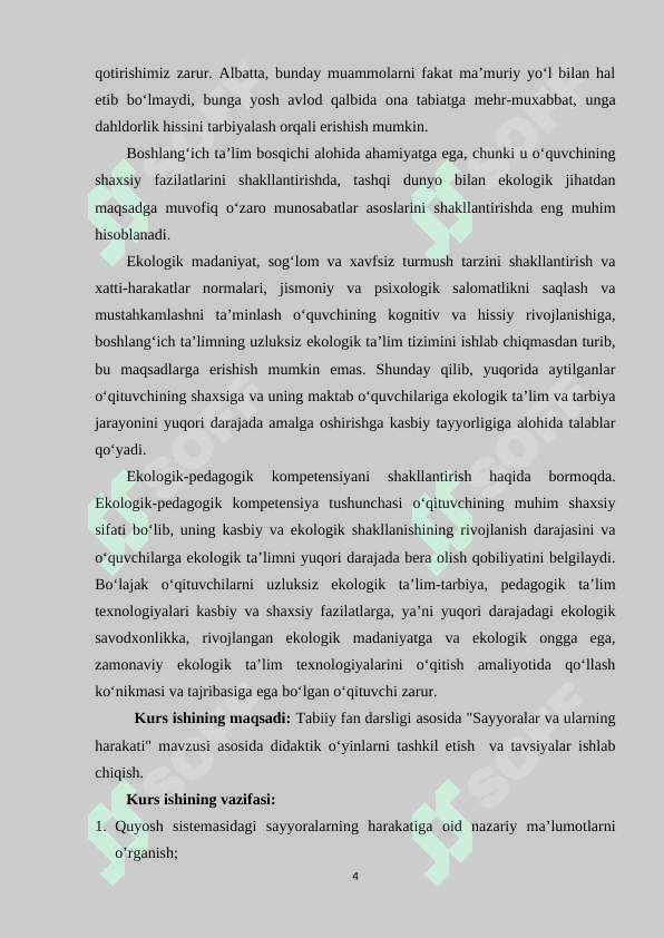 TABIIY FAN DARSLIGI ASOSIDA "SAYYORALAR VA ULARNING HARAKATI 4
