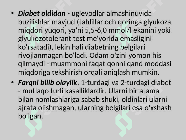 Qandli diabet 5