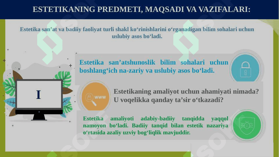 Nafosat falsafasi (Estetika) 5