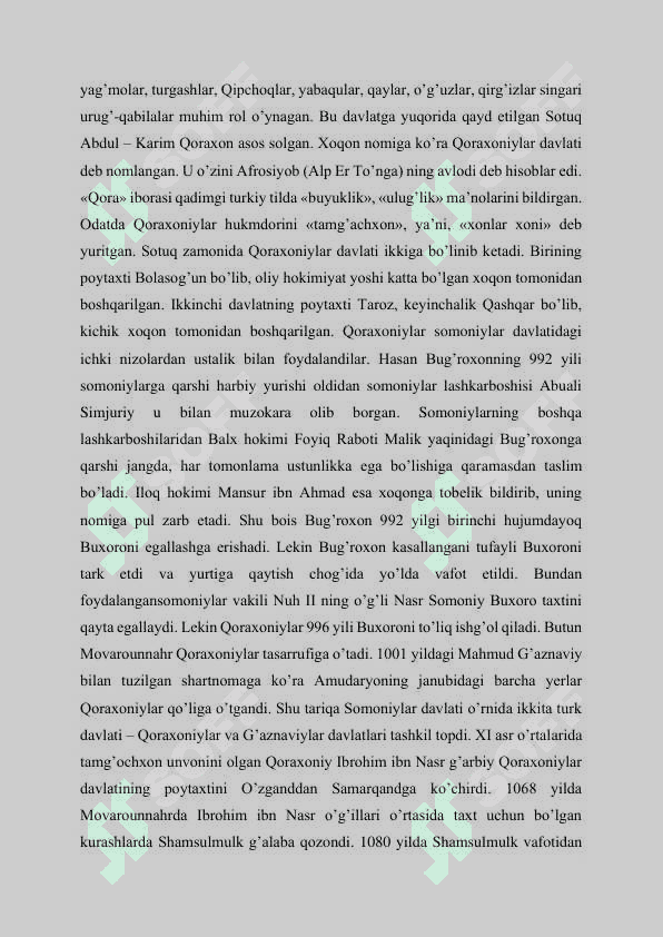 IX-XII asrlarda o’zbek davlatchiligi, O’rta Osiyo xalqlari hayotida yuz bergan uyg’onish (renessans) davri 3