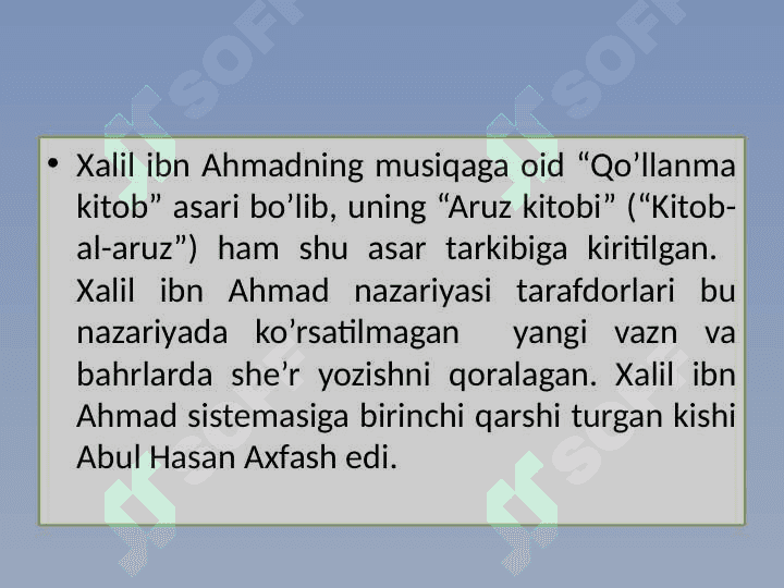 Aruz she’r tizimi haqida umumiy ma’lumot 4