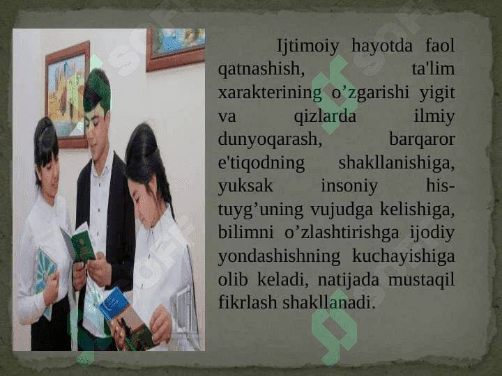 Ilk o’spirinlik yoshi davrida psixik rivojlanish xususiyatlari pptx 5