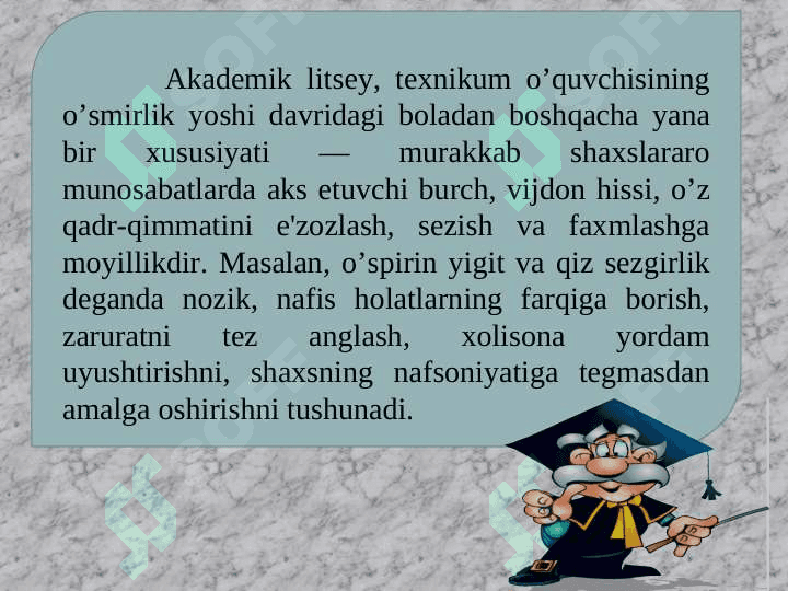 Ilk o’spirinlik yoshi davrida psixik rivojlanish xususiyatlari pptx 8