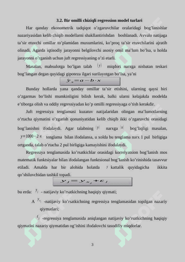 JUFT KORRELYATSION - REGRESSION TAHLIL 3