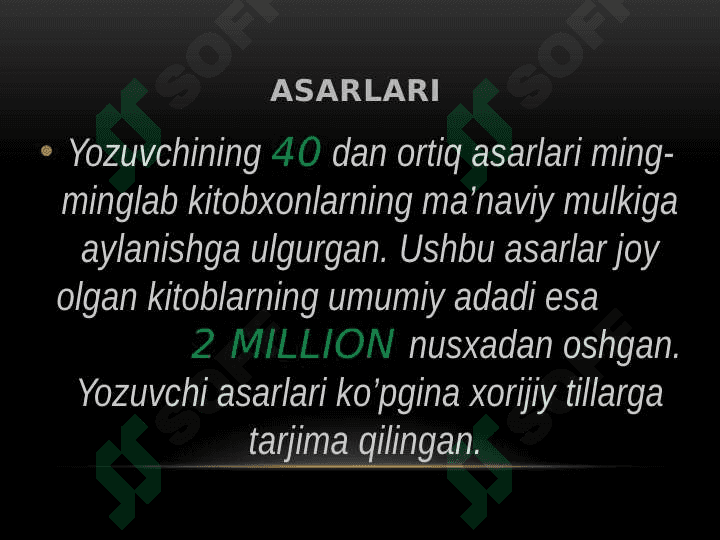 “Dunyoning ishlari”  asari 4
