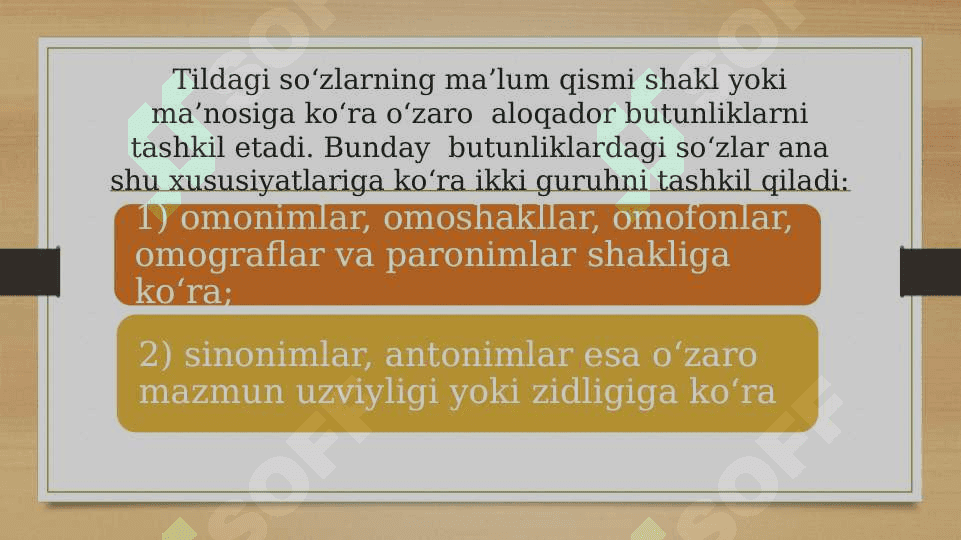 LUG'AT TARKIBINING SHAKL VA MA'NO MUNOSABATLARI JIHATIDAN TAVSIFLANISHI 3