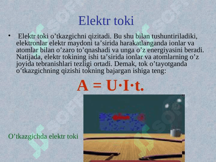 elektr tokining issiqlik ta`siri 2