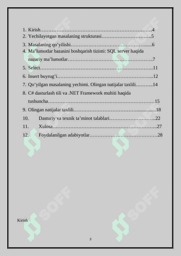 C# dasturlash tili muhitida SUPERMARKET dasturini yaratish 3