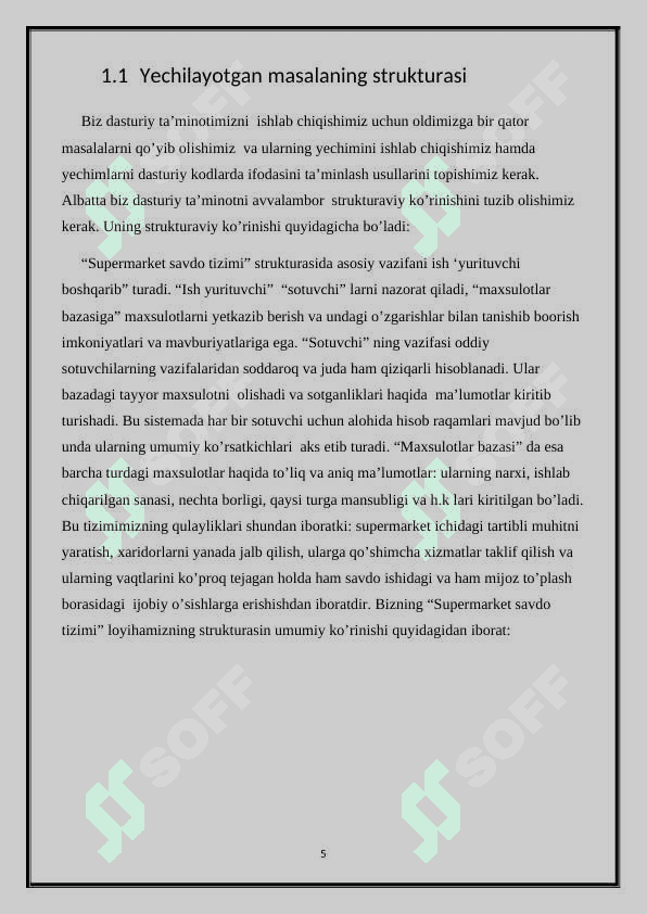 C# dasturlash tili muhitida SUPERMARKET dasturini yaratish 5