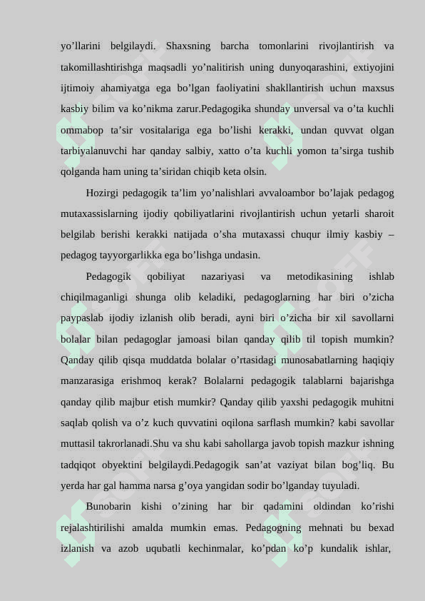 TАRBIYACHI QОBILIYATLАRI VА ULАRDАN MАSHG’ULОTLАRDА FОYDАLАNISH 6