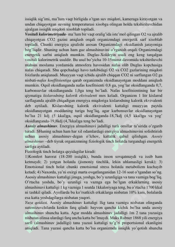 Moddalar va energiya almashinuvi 4