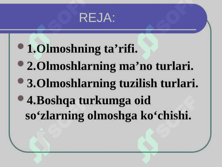 Olmoshning ta’rifi, leksik-grammatik xususiyatlari 2