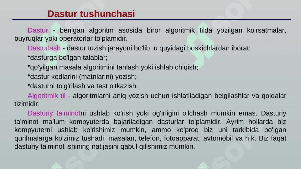 TIBBIY MASALALARNI ALGORITMLASH ASOSLARI. 5