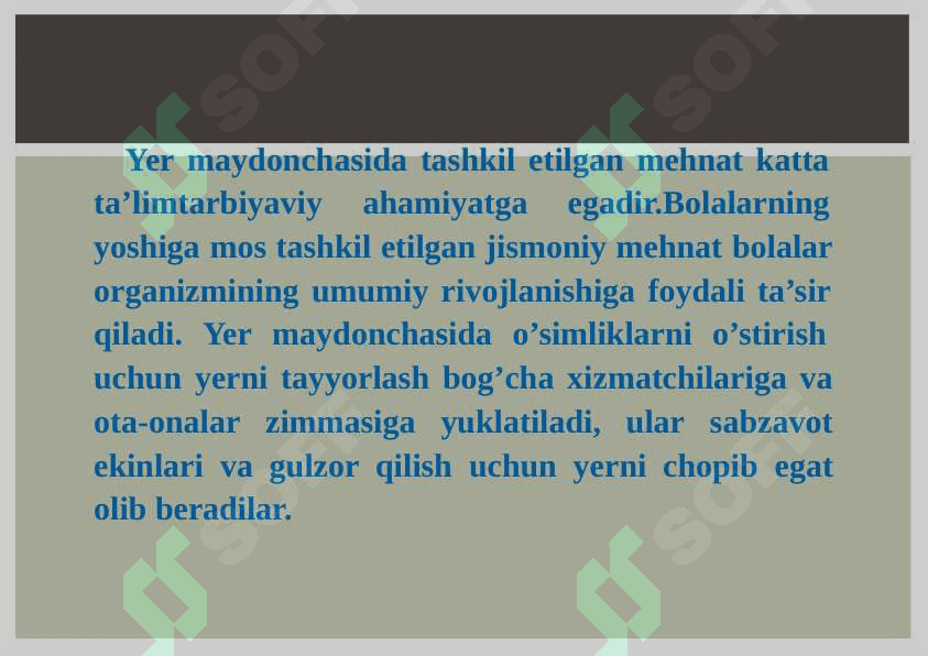 TURLI YOSH GURUHLARDA YER MAYDONCHALARIA KUZATISHLARNI  TASHKIL ETISH 3