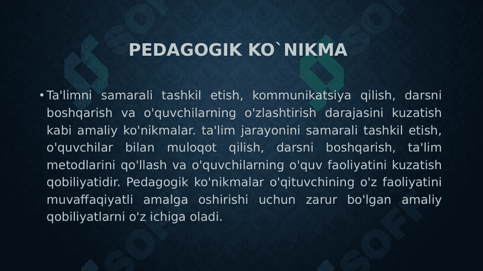 pedagogik mahoratni egallash vositalari 6